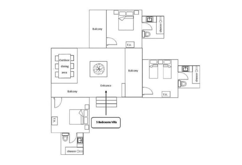 带3个卧室的别墅, Tak Andaman Resort &