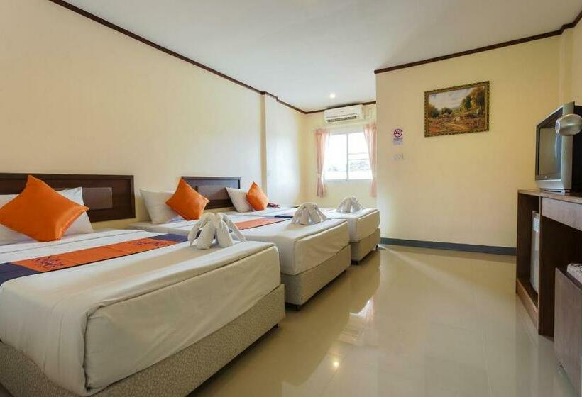 エコノミートリプルルーム, Kyp Khunyuw Place Hotel โรงแรมเควายพี ขุนยูวเพลส ฝาง
