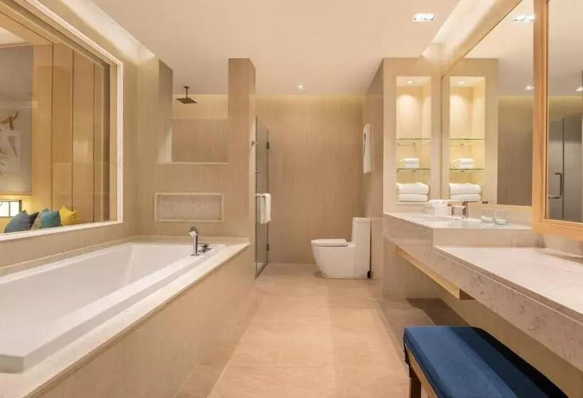キングサイズベッド、ビュー付きデラックスルーム, Le Meridien Khao Lak Resort & Spa