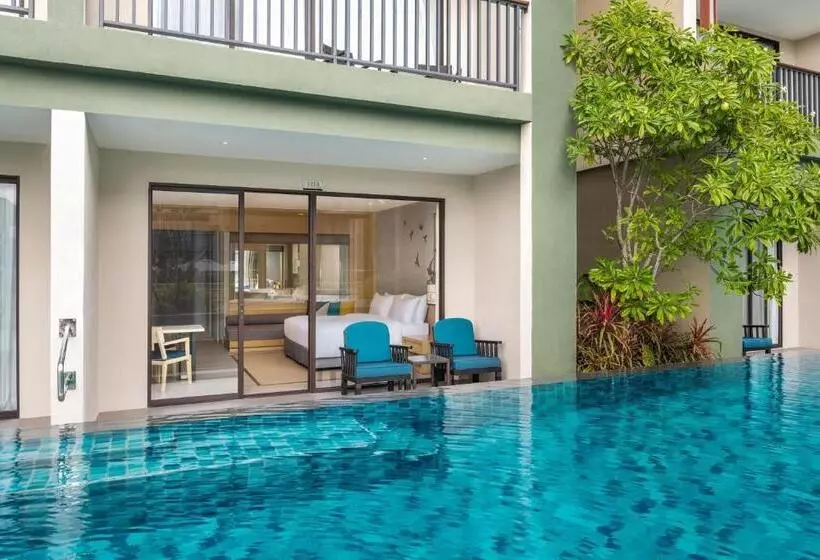 キングサイズベッド、ビュー付きデラックスルーム, Le Meridien Khao Lak Resort & Spa