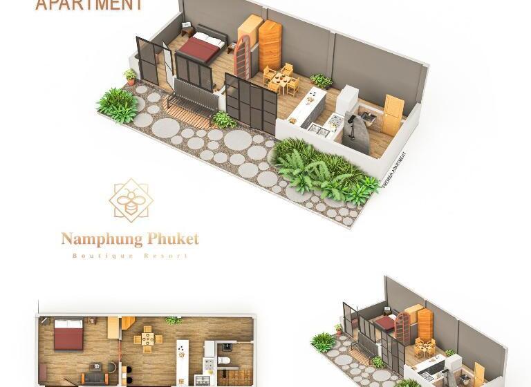 2 베드룸 프리미엄 스위트, Namphung Phuket Boutique Resort