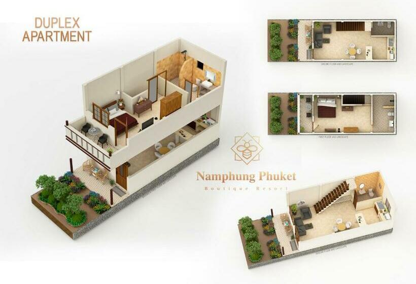 Апартаменты Дюплекс 1 Спальня, Namphung Phuket Boutique Resort