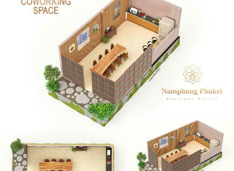 침실 1개 복층 룸, Namphung Phuket Boutique Resort