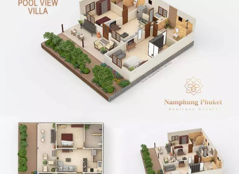 ツーベッドルーム ヴィラ, Namphung Phuket Boutique Resort