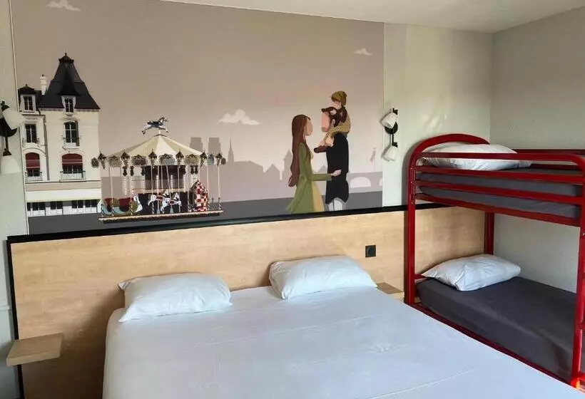 スタンダード４人部屋, Kyriad Direct Orleans   La Chapelle St Mesmin