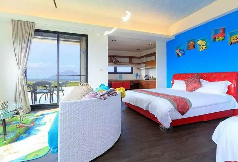 اتاق خانوادگی با چشم‌انداز دریا, Lanyang Beach Villa