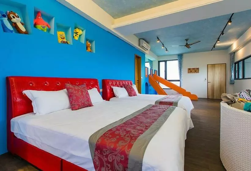 اتاق خانوادگی با چشم‌انداز دریا, Lanyang Beach Villa