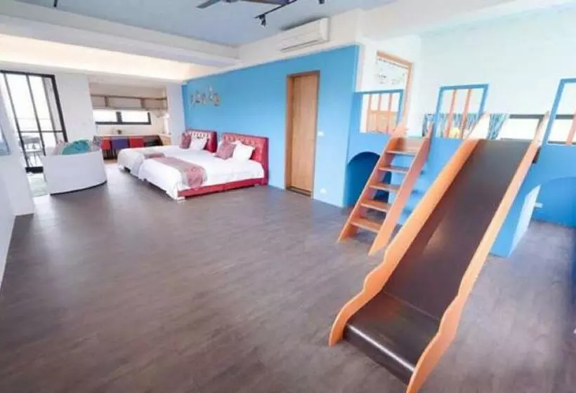 اتاق خانوادگی با چشم‌انداز دریا, Lanyang Beach Villa
