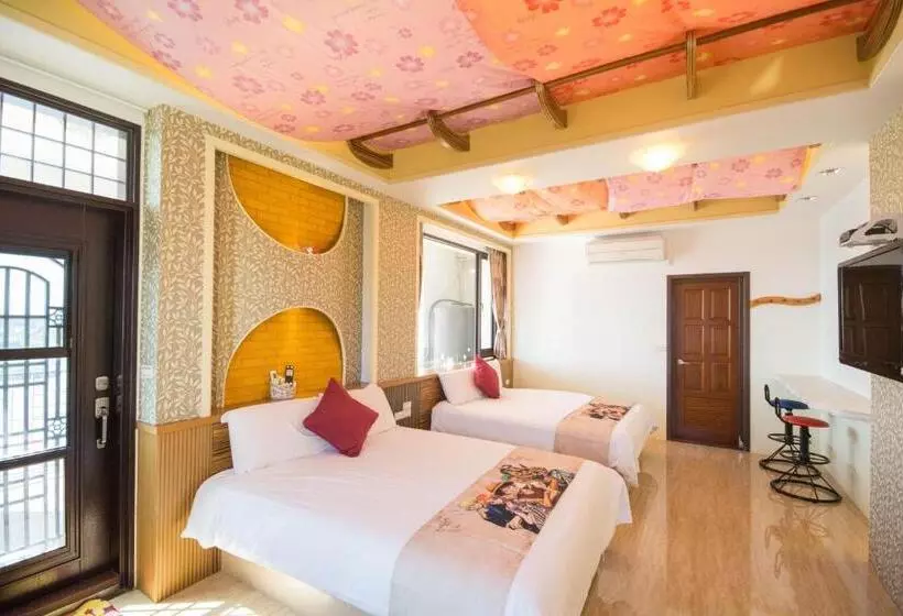 اتاق استاندارد چهارنفره با بالکن, Lanyang Beach Villa