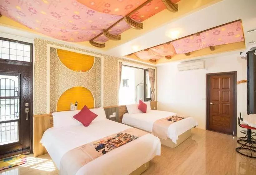 اتاق استاندارد چهارنفره با بالکن, Lanyang Beach Villa