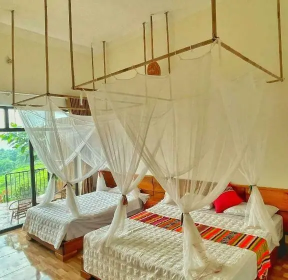 اتاق خانوادگی با چشمانداز باغ, Homestay Khánh đang