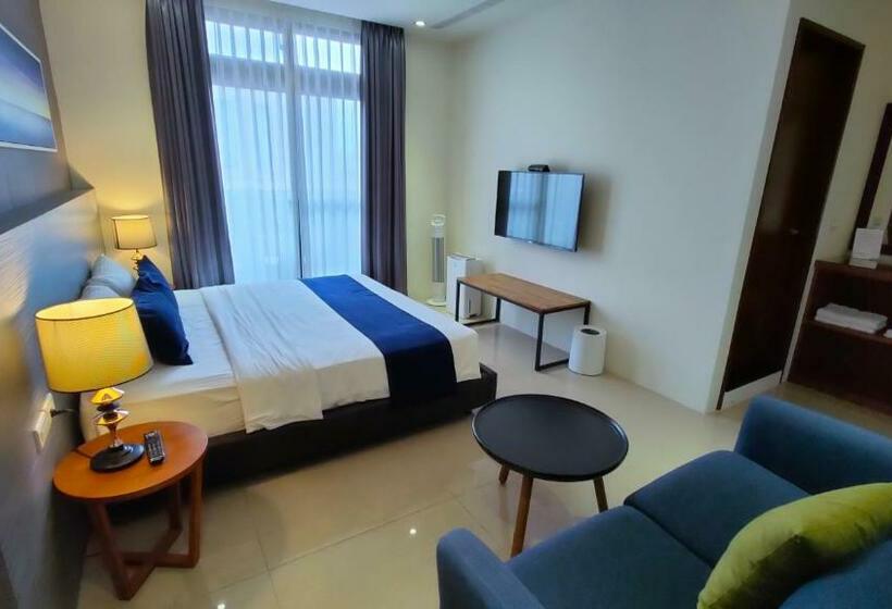 اتاق استاندارد با بالکن, 川岸空中villa