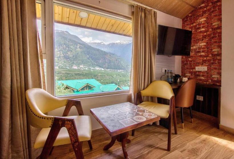 Deluxe room with river view, Katson Blue Manali