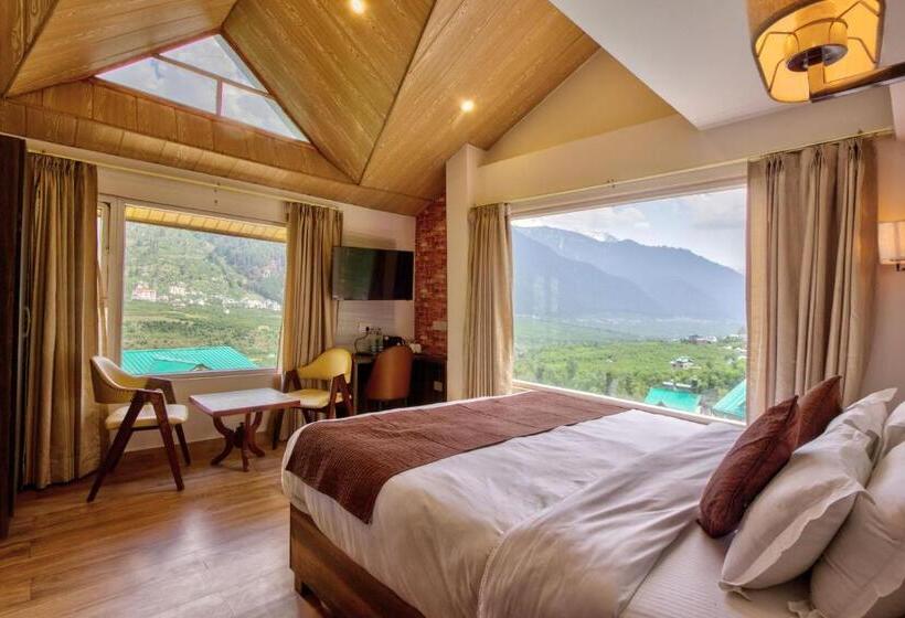 Deluxe room with river view, Katson Blue Manali