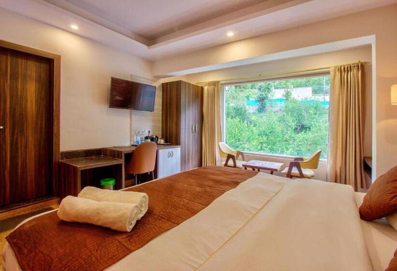 Deluxe room with river view, Katson Blue Manali