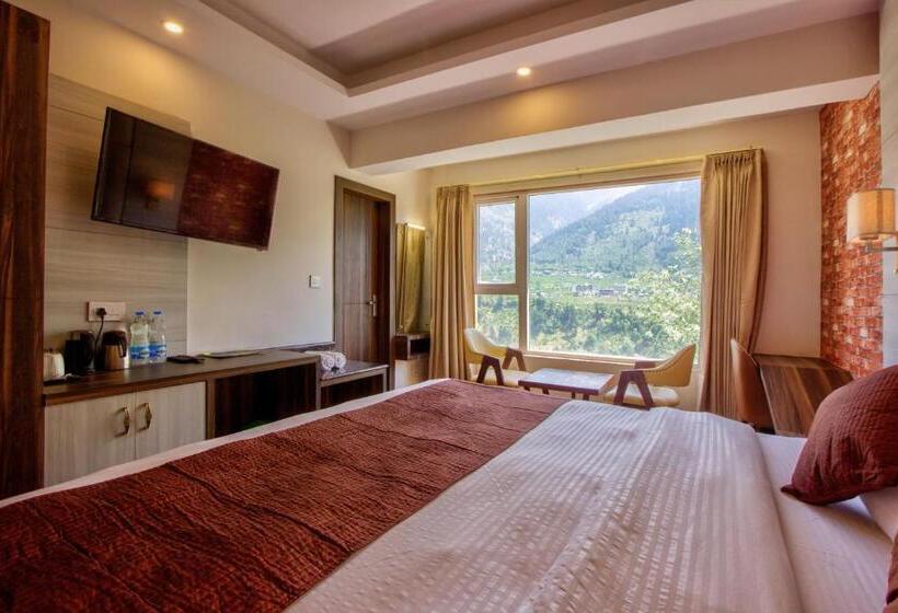 Deluxe room with river view, Katson Blue Manali