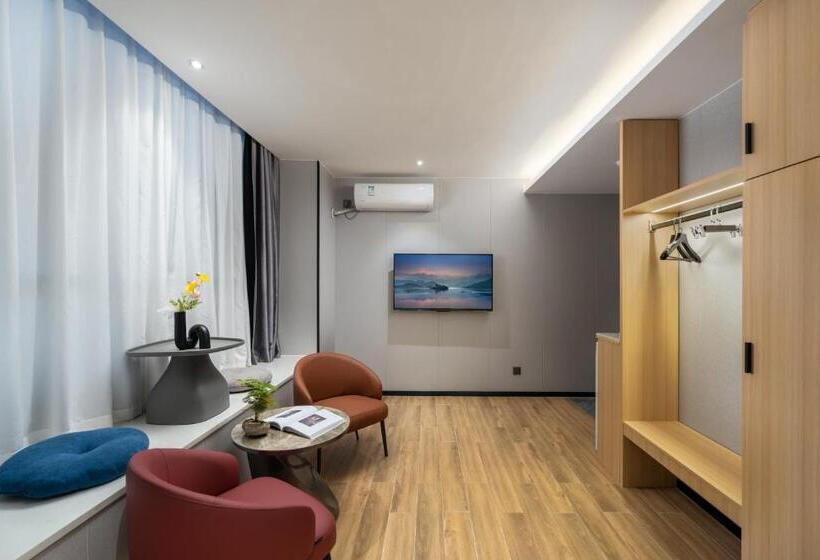이그제큐티브 룸 킹사이즈 침대, Weizhanwan Hotel Shenzhen International Convention And Exhibition Center