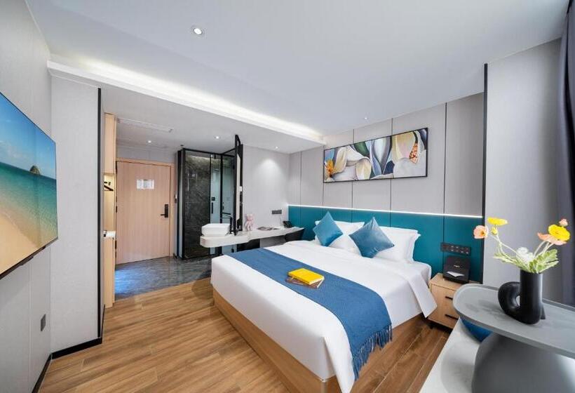 غرفة ديلوكس سرير كينج, Weizhanwan Hotel Shenzhen International Convention And Exhibition Center