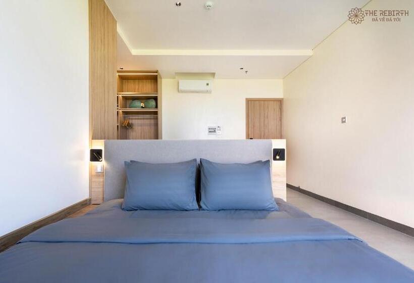 آپارتمان 1 خوابه با چشم‌انداز دریا, The Rebirth Apartment Binh Chau Ho Tram