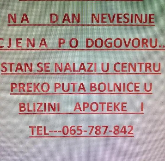 اتاق لوکس, Smještaj Nevesinje