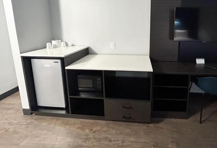 キングサイズベッドのスタンダードルーム, Studio 6 Suites Carson, Ca