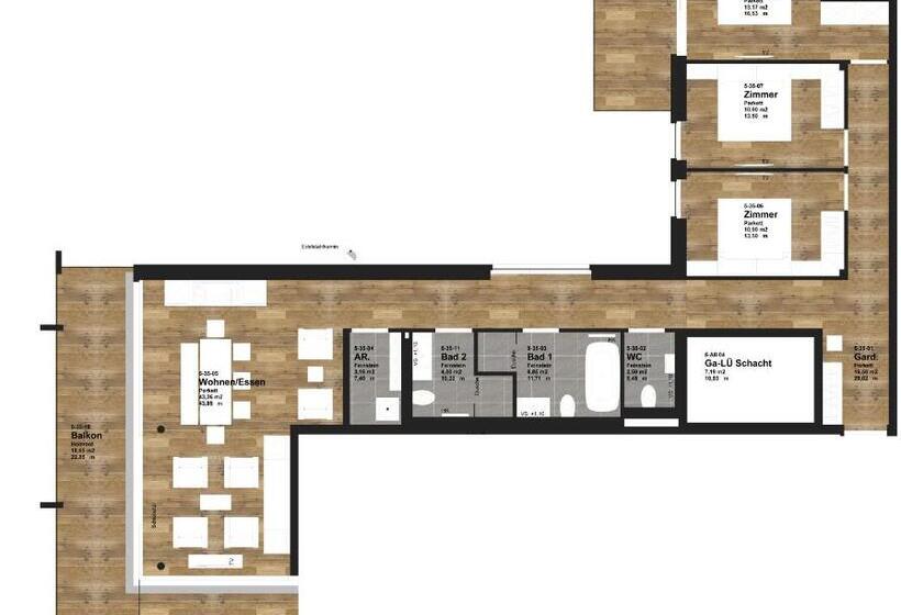 带3个卧室的公寓, Adler Resort