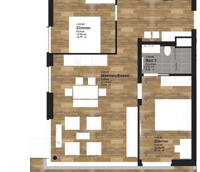 豪华两卧室公寓, Adler Resort