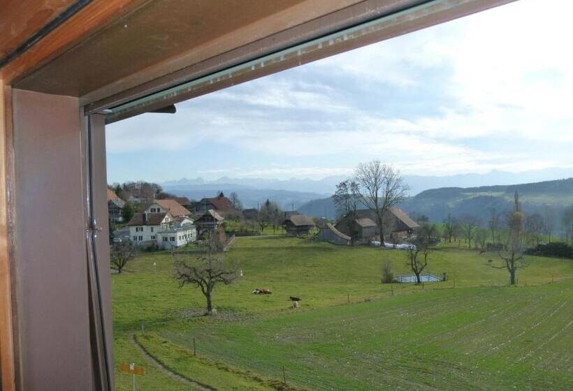 Standardzimmer Geteiltes Bad, Alpenblick Ferenberg Bern
