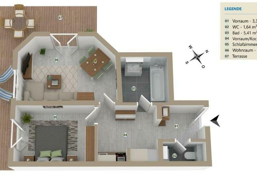 דירת חדר, Käserstube Ferienwohnungen