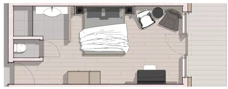 バルコニー付きスタンダードルーム, Ruhehotel & Naturresort Rehbach   Adults Only