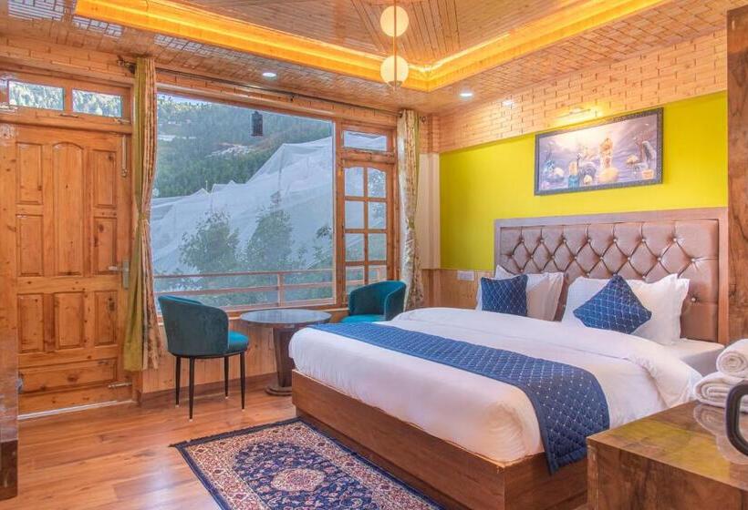 バルコニー付きデラックスルーム, Wood Crista Kufri Near An Apple Orchard