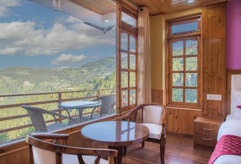 バルコニー付きデラックスルーム, Wood Crista Kufri Near An Apple Orchard