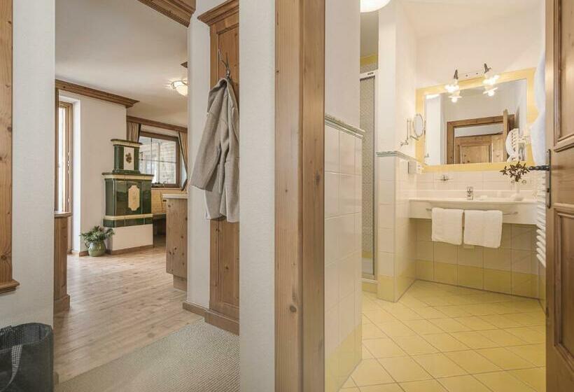 דירת שני חדרים עם מרפת, Aparthotel Stacherhof