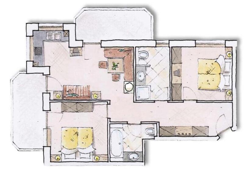 2 Bedrooms Apartment Lake View, Aparthotel Stacherhof