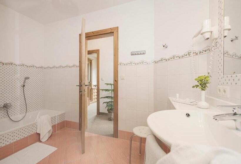 דירת סופריור  חדרי שינה, Aparthotel Stacherhof