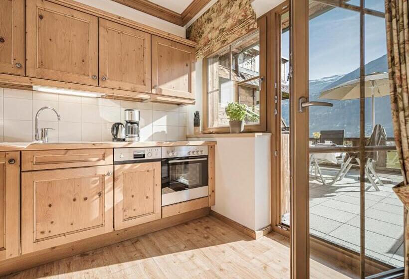 דירת 2 חדרים עם טרסה, Aparthotel Stacherhof