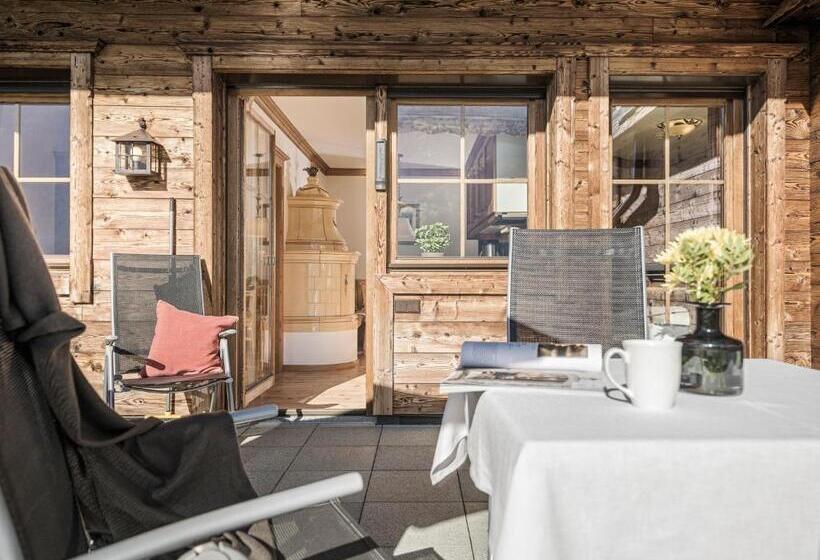 דירת 2 חדרים עם טרסה, Aparthotel Stacherhof