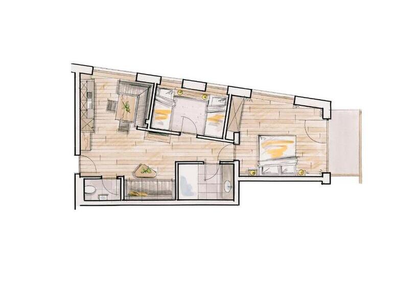 דירת חדר דלוקס, Aparthotel Stacherhof