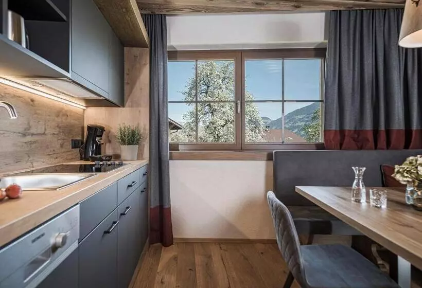 1ベッドルームのデラックスアパートメント, Aparthotel Stacherhof