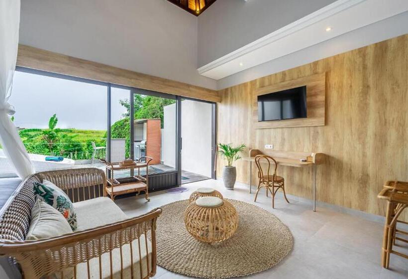 וילה עם חדר שינה אחד ובריכת שחיה, Kulta Villa Bali