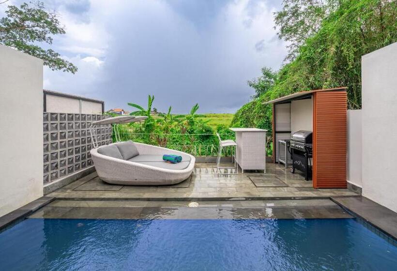 וילה עם חדר שינה אחד ובריכת שחיה, Kulta Villa Bali