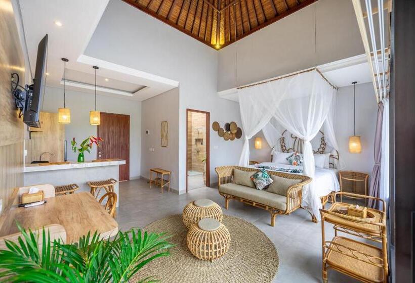 וילה עם חדר שינה אחד ובריכת שחיה, Kulta Villa Bali