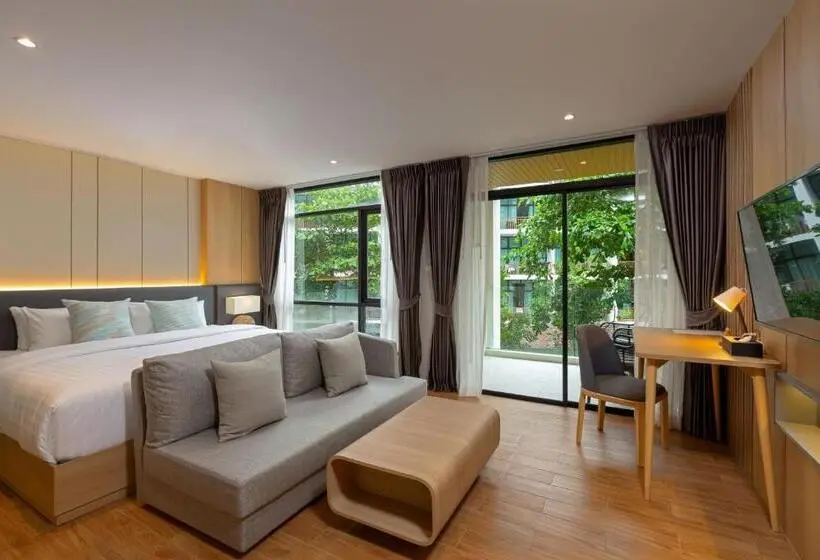 Deluxe-huone King-vuode, Wyndham Garden Naithon Phuket
