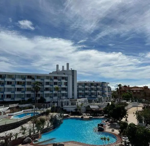 آپارتمان 1 خوابه با چشم‌انداز استخر, Golf Del Sur Tenerife   Casa Barrera Verde Green Park La Corbeta
