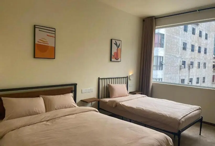 Deluxe-perhehuone, Pomelo Hostel Xingping