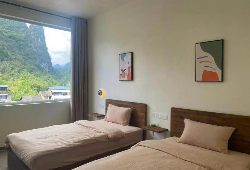 Standard-huone Vuoristonäkymä, Pomelo Hostel Xingping