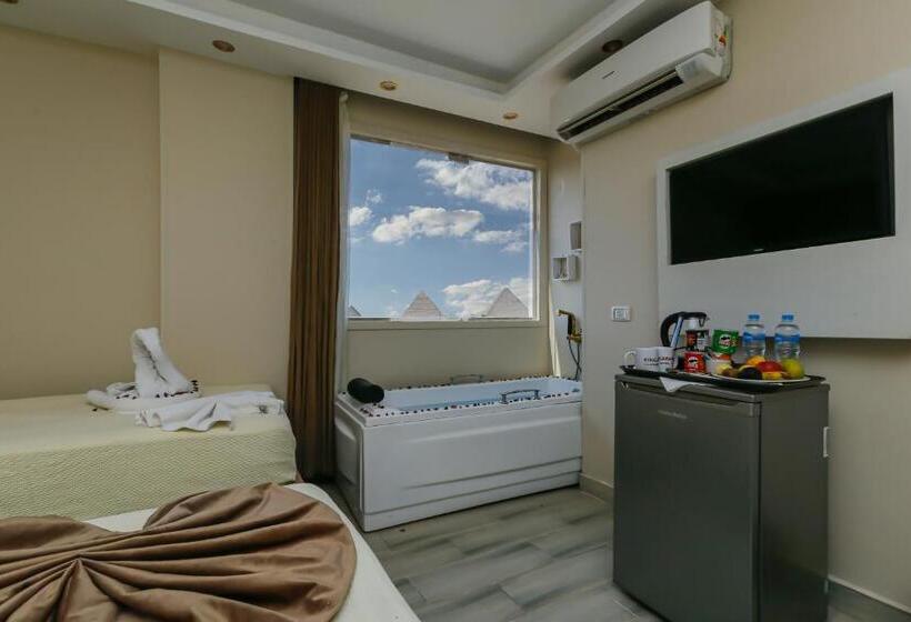 اتاق استاندارد با وان آب گرم, Venus Pyramids Inn   Top Roof Access W Free Break Fast