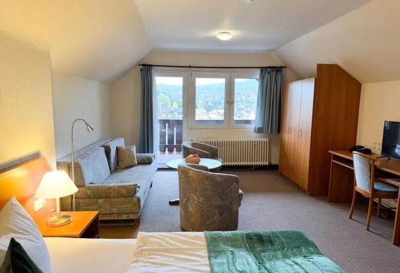 Standard-huone Parveke, Harzhotel Grünett