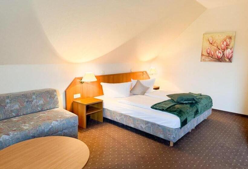 バルコニー付きデラックスルーム, Harzhotel Grünett