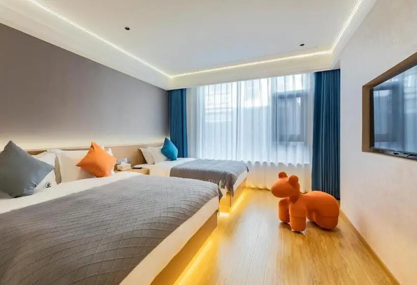 デラックスファミリールーム, Mount Huangshan Yunqi Kinship B&b   Huangshan Mountain Scenic Area Tangkou South Gate Interchange Ce